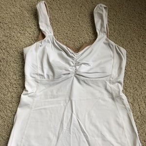 Lululemon Aria Dance Tank - White with Mesh